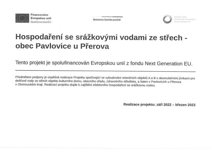 Publicita Hospodaření se srážkovými vodami za střech obec Pavlovice u Přerova.jpg