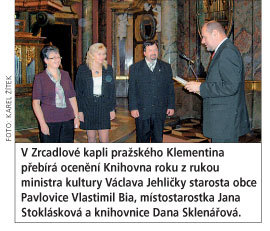Vyhlášení Knihovny roku 2008 v pražském Klementinu dne 9.10.2008
