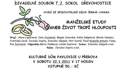 Divadelní představení ochotnického souboru z Dřevohostic